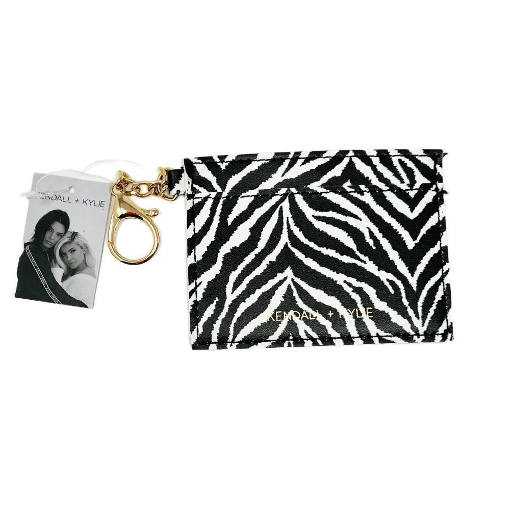 Kendall + kylie zebra card holder wallet